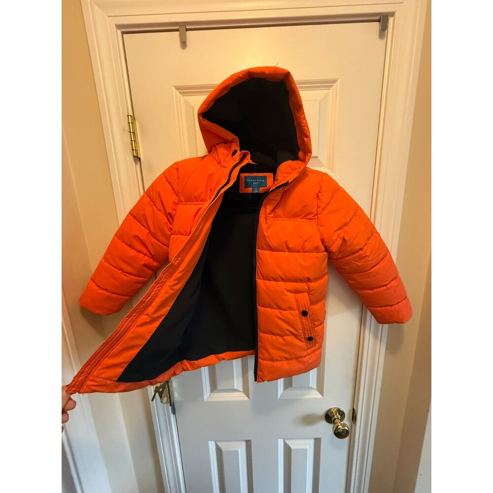 Perry Ellis: Boys size 6 Orange Winter Coat